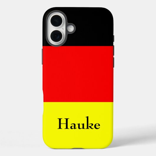 Gepersonaliseerde Duitse vlag Case-Mate iPhone Case (Achterkant)