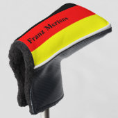 Gepersonaliseerde Duitse vlag Golfheadcover (3/4 voorkant)