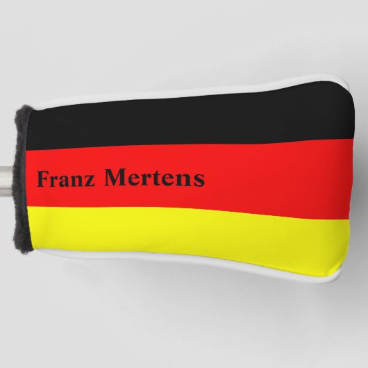Gepersonaliseerde Duitse vlag Golfheadcover (Voorkant)