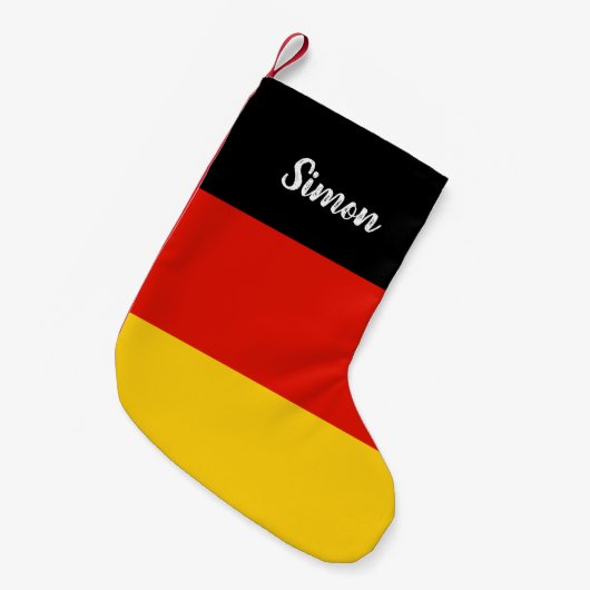 Gepersonaliseerde Duitse vlag kerstkous Kleine Kerstsok (Voorkant (Hangend))