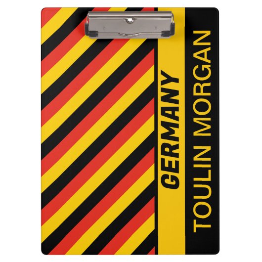 Gepersonaliseerde Duitse vlag Klembord (Voorkant)