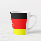 Gepersonaliseerde Duitse vlag Latte Mok (Rechts)