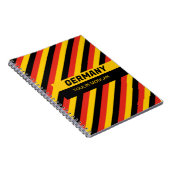 Gepersonaliseerde Duitse vlag Notitieboek (Rechterzijde)