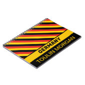 Gepersonaliseerde Duitse vlag Notitieboek (Linkerzijde)