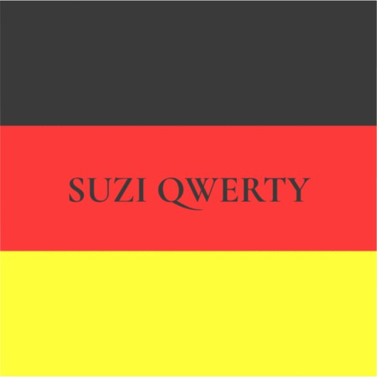 Gepersonaliseerde Duitse vlag Sticker (Voorkant)