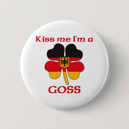 Gepersonaliseerde Duitser Ik ben Goss Ronde Button 5,7 Cm (Voorkant)