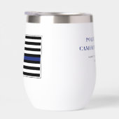 Gepersonaliseerde dunne blauwe lijn politieagent v (Rechts)