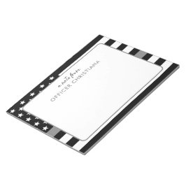 Gepersonaliseerde dunne zilveren lijn correctionel notitieblok