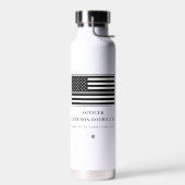 Gepersonaliseerde dunne zilveren lijn correctionel waterfles (Links)