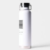 Gepersonaliseerde dunne zilveren lijn correctionel waterfles (Achterkant)