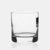 Gepersonaliseerde dunne zilveren lijn correctionel whisky glas (Rechts)