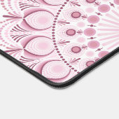 Gepersonaliseerde Dusky Roos Confetti Lace Dot Man Bureaumat (Hoek)