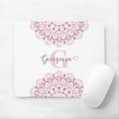 Gepersonaliseerde Dusky Roos Confetti Lace Dot Man Muismat (Met muis)