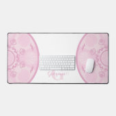 Gepersonaliseerde Dusky Roos Grand Millennial Mand Bureaumat (Keyboard & Muis)