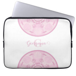 Gepersonaliseerde Dusky Roos Grand Millennial Mand Laptop Sleeve