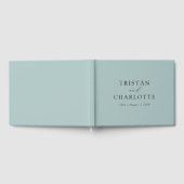 Gepersonaliseerde Dusty Blue Gastenboek (Volledig)