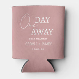 Gepersonaliseerde Dusty Pink One Day Away Wedding  Blikjeskoeler