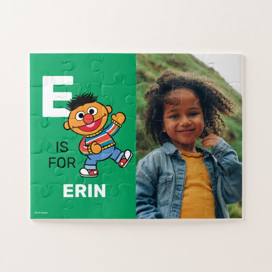 Gepersonaliseerde E is voor Ernie | Foto Legpuzzel (Horizontaal)