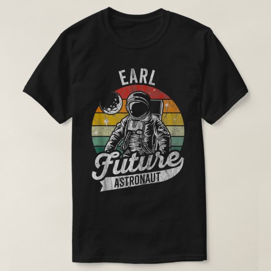 gepersonaliseerde Earl Future astronaut Space L T-shirt (Design voorkant)