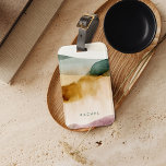Gepersonaliseerde Earth Tone Abstracte Waterverf Bagagelabel<br><div class="desc">Dit is een gepersonaliseerd bagagelabel met een aardetint waterverf achtergrond. // Voor overeenkomende items, bezoek dan het "TRAVEL ACCESSOIRES" collectie in de By Nicole Design Zazzle winkel. * Als u van dit ontwerp houdt maar het niet beschikbaar voor iets ziet u zoekt, gelieve te contacteren me op om het even...</div>