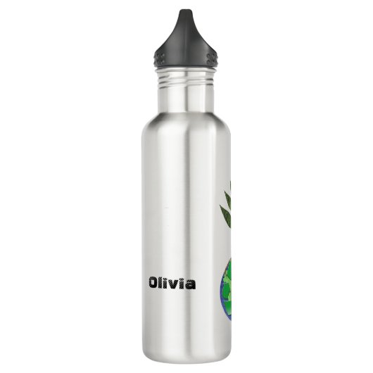 Gepersonaliseerde Earth Tree Recyclen Waterfles (Links)