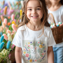 Gepersonaliseerde Easter Bunny Kinderen T-shirt