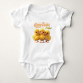 Gepersonaliseerde Easter Chic Baby Bodysuit (Voorkant)