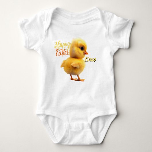 Gepersonaliseerde Easter Chic Baby Bodysuit (Voorkant)