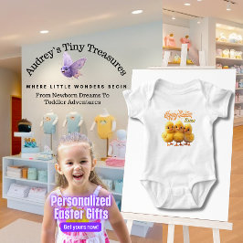Gepersonaliseerde Easter Chic Baby Bodysuit