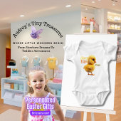 Gepersonaliseerde Easter Chic Baby Bodysuit