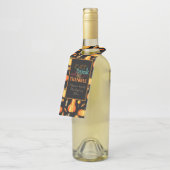 Gepersonaliseerde "Eat Drink & Be Thankful" met po Flessenhanger (Schuin)