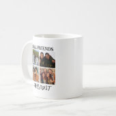 Gepersonaliseerde "Echte vrienden bestaan nog stee Koffiemok (Voorkant links)