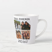 Gepersonaliseerde "Echte vrienden bestaan nog stee Latte Mok (Rechts)