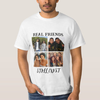 Gepersonaliseerde "Echte vrienden bestaan nog stee T-shirt
