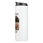 Gepersonaliseerde "Echte vrienden bestaan nog stee Thermosbeker (Geroteerd rechts)