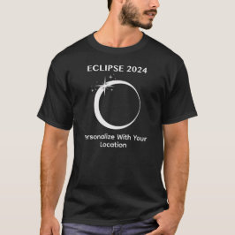 Gepersonaliseerde Eclipse 2024 T-shirt