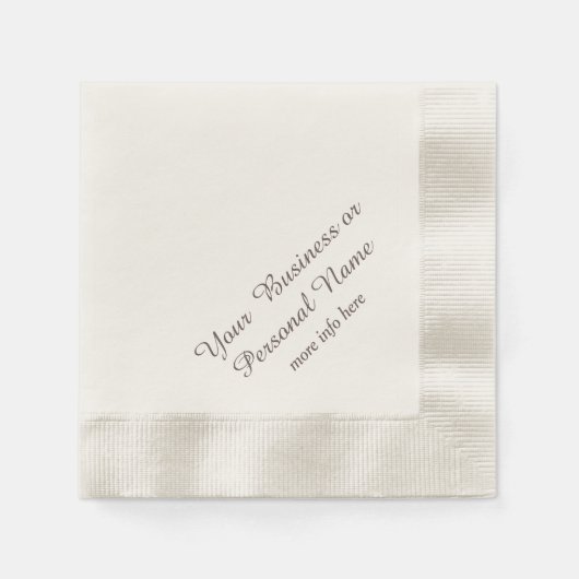gepersonaliseerde ecru - servetten (Voorkant)