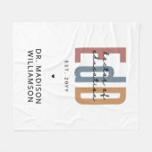 Gepersonaliseerde EdD Doctor of Education Afstuder Fleece Deken (Voorkant (Horizontaal))