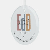 Gepersonaliseerde EdD Doctor of Education Afstuder Glas Ornament (Voorkant links)