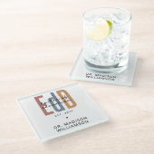 Gepersonaliseerde EdD Doctor of Education Afstuder Glazen Onderzetter (Schuin)