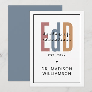 Gepersonaliseerde EdD Doctor of Education Afstuder Kaart