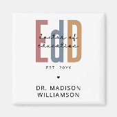 Gepersonaliseerde EdD Doctor of Education Afstuder Magneet (Voorkant)