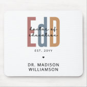Gepersonaliseerde EdD Doctor of Education Afstuder Muismat (Voorkant)
