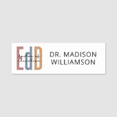Gepersonaliseerde EdD Doctor of Education Afstuder Naamplaatje (Voorkant)