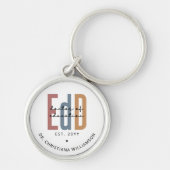 Gepersonaliseerde EdD Doctor of Education Afstuder Sleutelhanger (Voorkant)