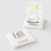 Gepersonaliseerde EdD Doctor of Education Afstuder Stenen Onderzetter (Zijkant)