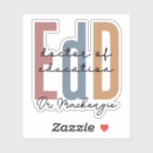 Gepersonaliseerde EdD Doctor of Education Afstuder Sticker (Vel)