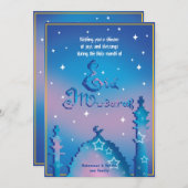 Gepersonaliseerde edel feestdagenkaart (Voorkant / Achterkant)