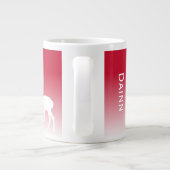 Gepersonaliseerde edelherten grote koffiekop (Achterkant)