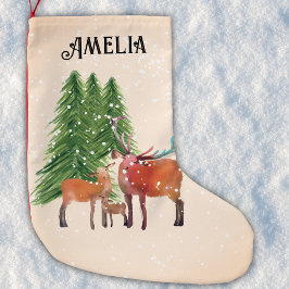 Gepersonaliseerde edelherten kleine kerstsok